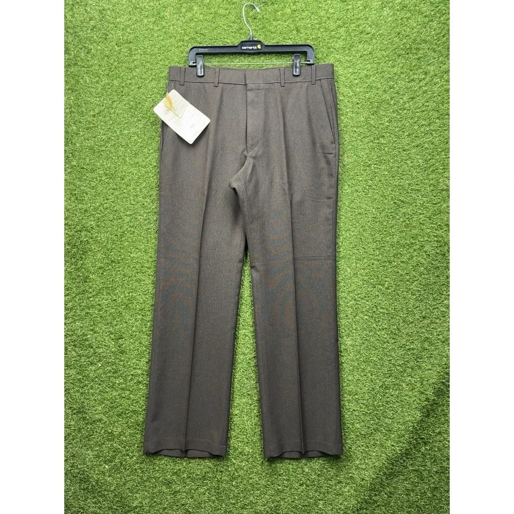 Vintage Levis Action Slacks Mens 38x32 Slacks Wool Blend Brown Pants NWT